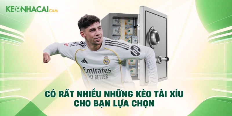 Có rất nhiều những kèo tài xỉu cho bạn lựa chọn
