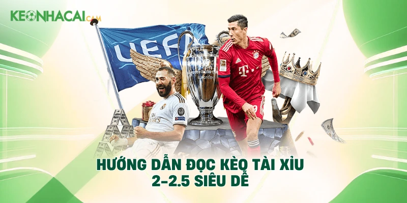 Hướng dẫn đọc kèo tài xỉu 2-2.5 siêu dễ